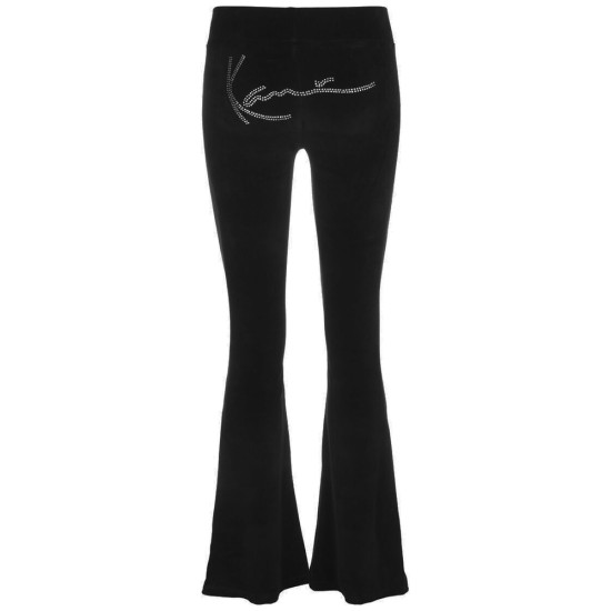 Karl Kani Γυναικείο κολάν Signature Rhinestone FlaredLeggings